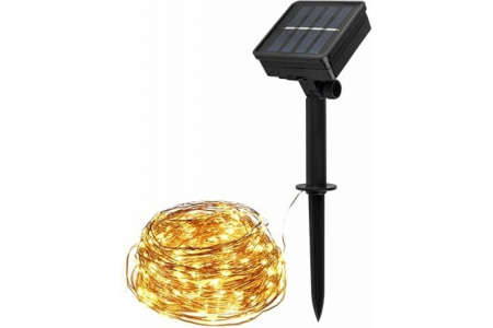 Светильник на солнечной батарее ФАZА SLR-G03-100Y нить, желт. 100 LED /1/