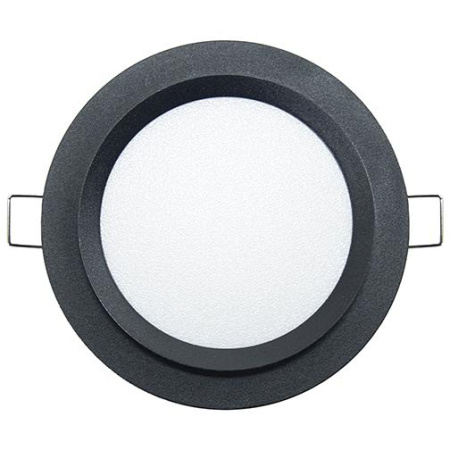 Светильник встраиваемый GX53 круг с накладкой Чёрный SignImpress