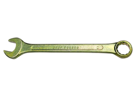 14975 Ключ комбинированный, 9 мм, желтый цинк